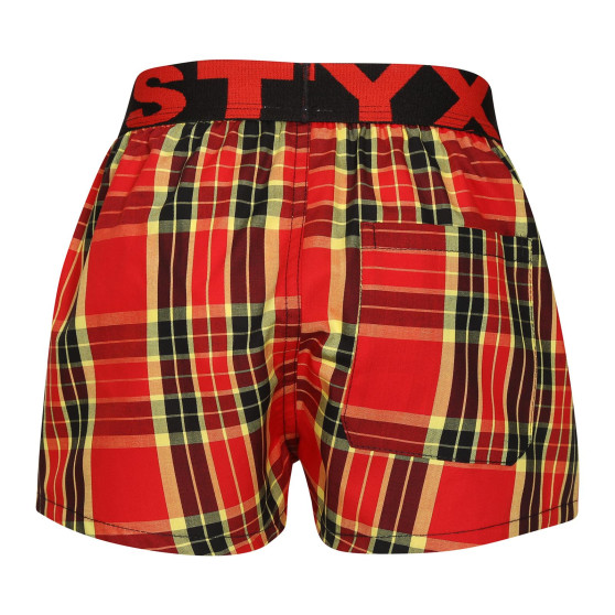 Boxers para crianças Styx desporto elástico multicolorido (BJ1014)