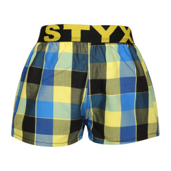 Boxers para crianças Styx desporto elástico multicolorido (BJ1015)