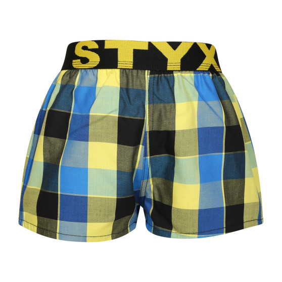 Boxers para crianças Styx desporto elástico multicolorido (BJ1015)