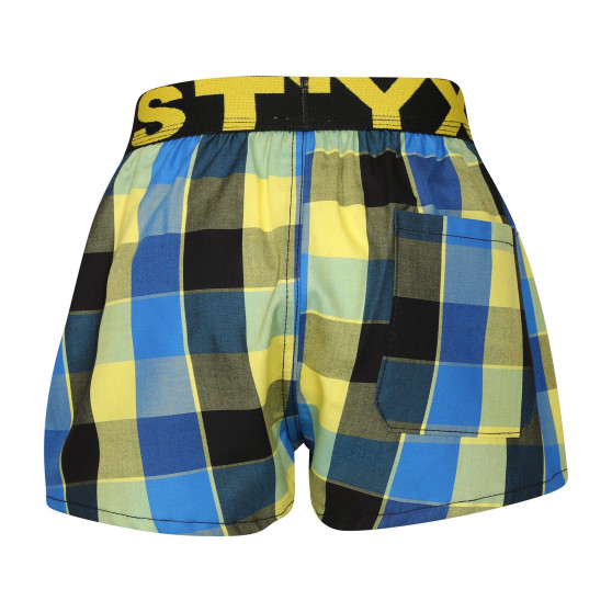 Boxers para crianças Styx desporto elástico multicolorido (BJ1015)