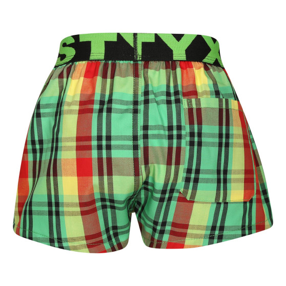 Boxers para crianças Styx desporto elástico multicolorido (BJ1018)