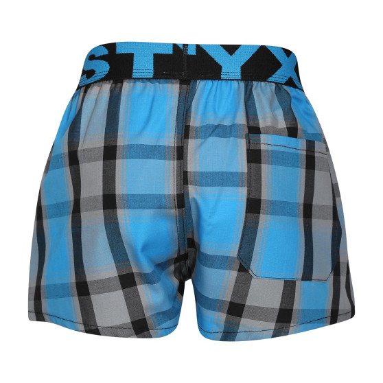 Boxers para crianças Styx desporto elástico multicolorido (BJ1020)