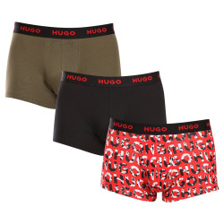 3PACK Boxers para homem HUGO multicolorido (50480170 306)