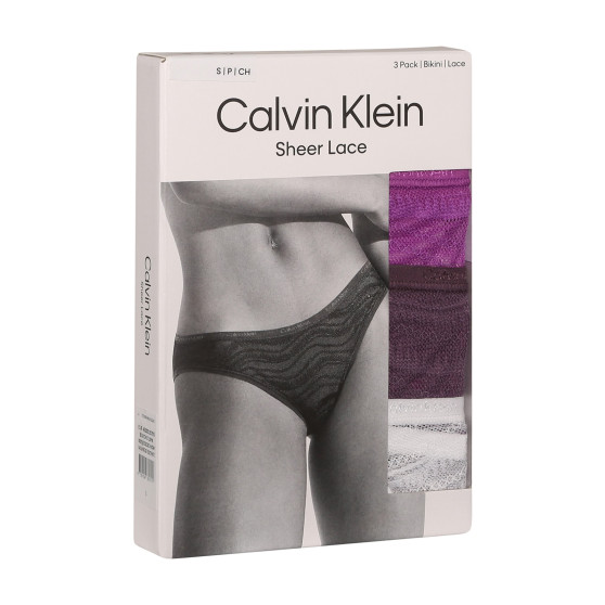 3PACK cuecas para mulher Calvin Klein multicolorido (QD5203E-NOW)