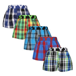 5PACK Boxers para crianças Styx desporto elástico multicolorido (5BJ1167890)