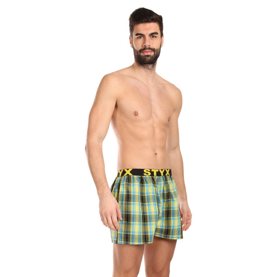 10PACK Boxers para homem Styx borracha desportiva (10B102130)