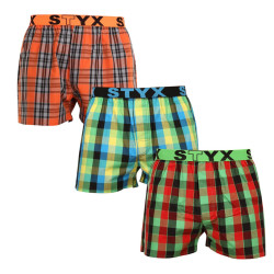 3PACK Boxers para homem Styx desporto elástico multicolorido (3B092638)