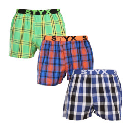 3PACK Boxers para homem Styx desporto elástico multicolorido (3B100619)