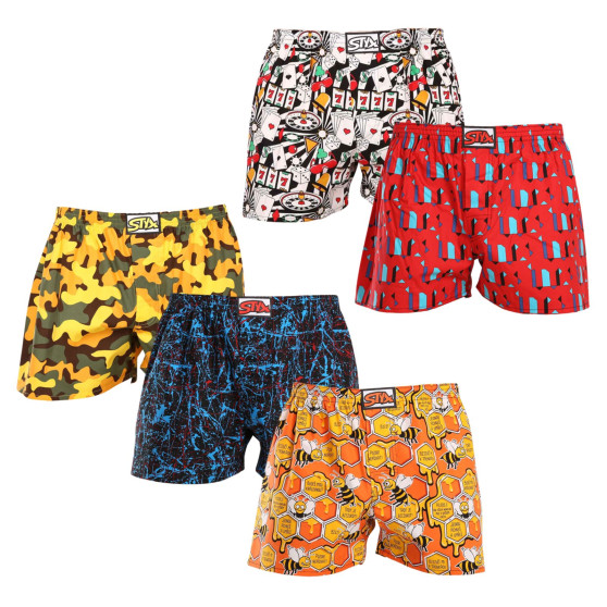 5PACK Boxers para homem Styx arte clássica borracha multicolorido (5A1539349)