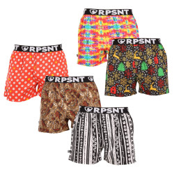 5PACK Boxers para homem Represent exclusive Mike (R3M-BOX-073334414345)