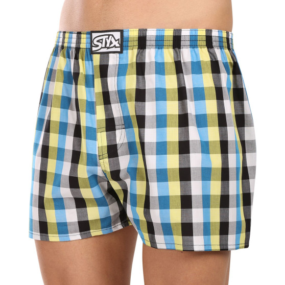 Boxers para homem Styx clássico elástico multi-colorido (A1025)