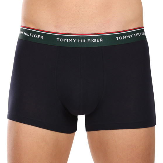 3PACK Boxers para homem Tommy Hilfiger azul escuro (UM0UM01642 0XW)