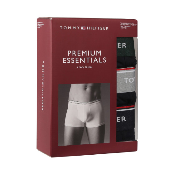 3PACK Boxers para homem Tommy Hilfiger azul escuro (UM0UM01642 0XW)