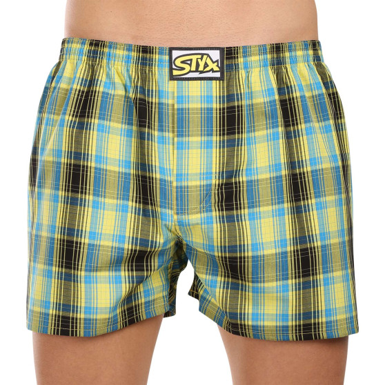 3PACK Boxers para homem Styx borracha clássica multi-coloured (3A102123)