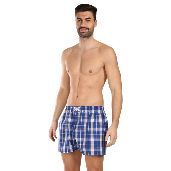 3PACK Boxers para homem Styx borracha clássica multi-coloured (3A102426)