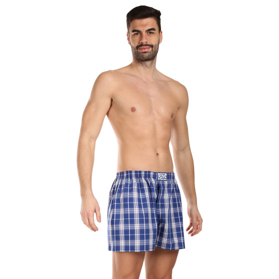 3PACK Boxers para homem Styx borracha clássica multi-coloured (3A102426)