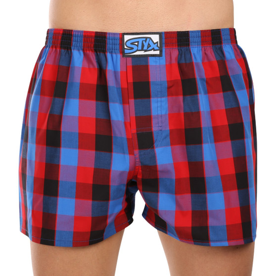 3PACK Boxers para homem Styx borracha clássica multi-coloured (3A102729)