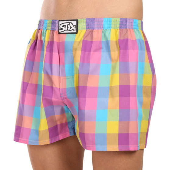 3PACK Boxers para homem Styx borracha clássica multi-coloured (3A102729)