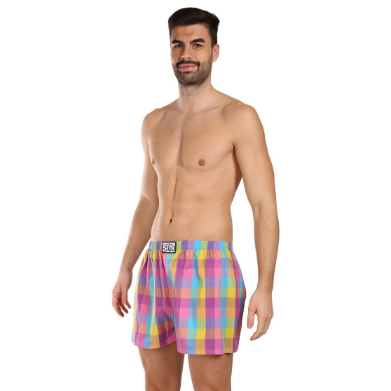 3PACK Boxers para homem Styx borracha clássica multi-coloured (3A102729)