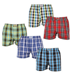 5PACK Boxers para homem Styx borracha clássica multi-coloured (5A102125)