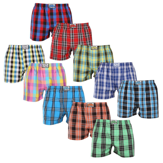 10PACK Boxers para homem Styx borracha clássica multi-coloured (10A102130)