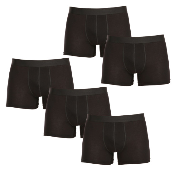 5PACK Boxers para homem Nedeto superdimensionado preto (5NBX001)