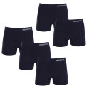 5PACK Boxers para homem Nedeto bambu sem costuras azul (5NDTB002S)