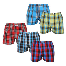 5PACK Boxers para homem Styx borracha clássica multi-coloured (5A102130)