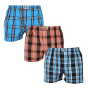 3PACK Boxers para homem Styx borracha clássica multi-coloured (3A102230)