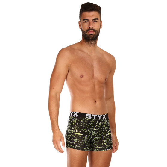 3PACK Boxers para homem Styx arte longa desporto elástico multi-colorido (3U13724)