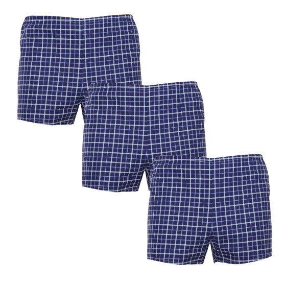 3PACK Boxers clássicos para homem Foltýn azul (3xK55)