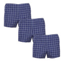 3PACK Boxers clássicos para homem Foltýn azul (3xK55)