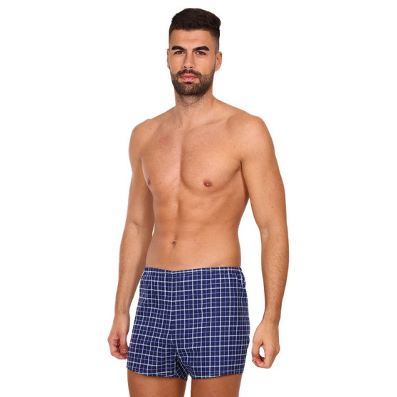 3PACK Boxers clássicos para homem Foltýn azul (3xK55)