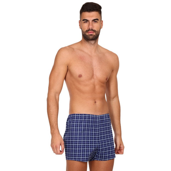 3PACK Boxers clássicos para homem Foltýn azul (3xK55)