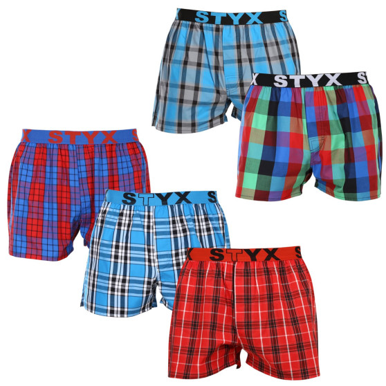 5PACK Boxers para homem Styx desporto elástico multicolorido (5B093120)