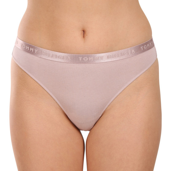 3PACK Tanga para mulher Tommy Hilfiger multicolorido (UW0UW04480 05J)