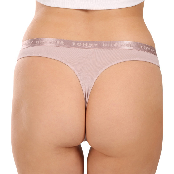 3PACK Tanga para mulher Tommy Hilfiger multicolorido (UW0UW04480 05J)