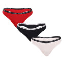 3PACK Tanga para mulher Tommy Hilfiger multicolorido (UW0UW02829 0WS)