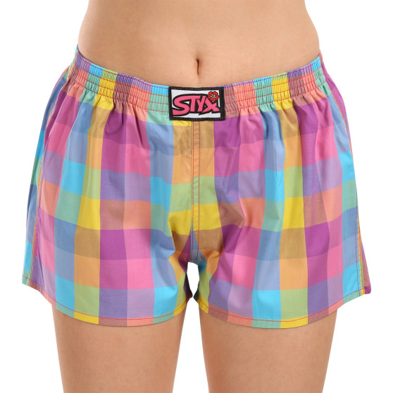 3PACK Boxers para mulher Styx borracha clássica multi-coloured (3K102730)