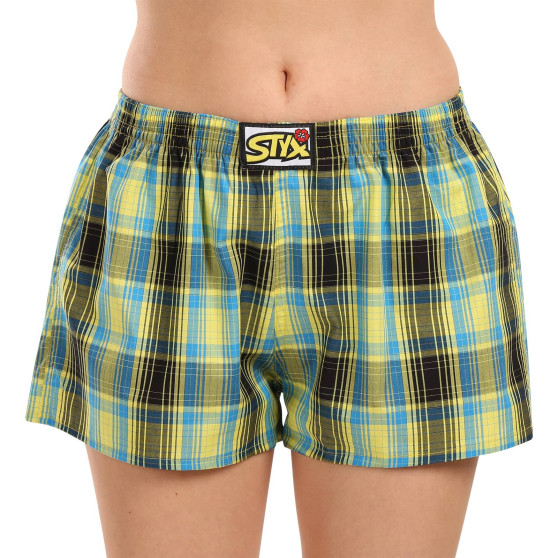 3PACK Boxers para mulher Styx borracha clássica multi-coloured (3K102128)