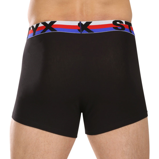 3PACK Boxers para homem Styx desporto elástico preto tricolor (3G1960)