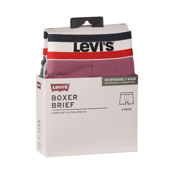 3PACK Boxers para homem Levis multicolorido (100002870 011)