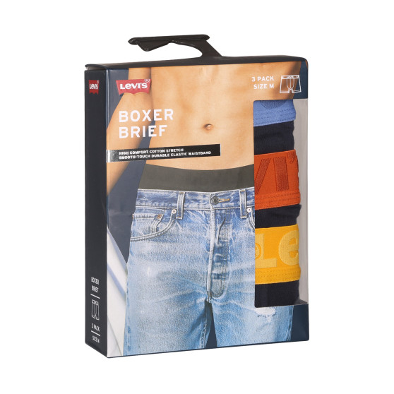 3PACK Boxers para homem Levis multicolorido (905045001 024)