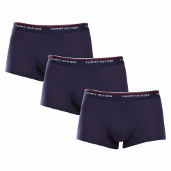 3PACK Boxers para homem Tommy Hilfiger azul escuro (1U87903841 409)