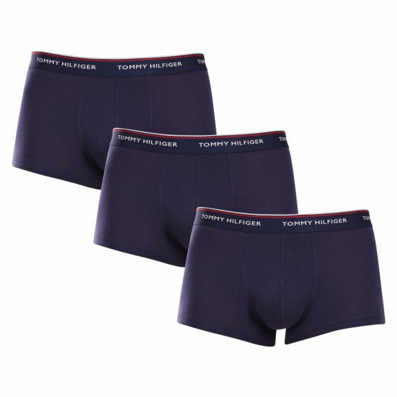 3PACK Boxers para homem Tommy Hilfiger azul escuro (1U87903841 409)