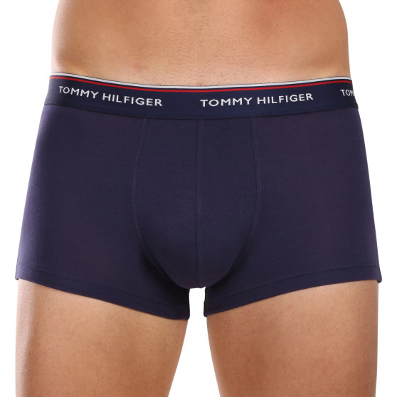 3PACK Boxers para homem Tommy Hilfiger azul escuro (1U87903841 409)