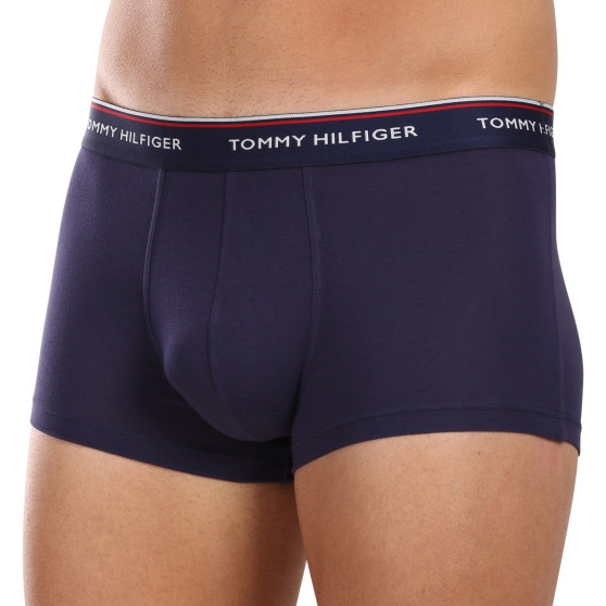 3PACK Boxers para homem Tommy Hilfiger azul escuro (1U87903841 409)