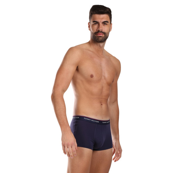 3PACK Boxers para homem Tommy Hilfiger azul escuro (1U87903841 409)