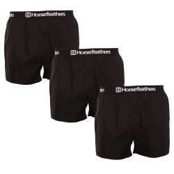 3PACK Boxers para homem Horsefeathers Frazier preto (AM096A)