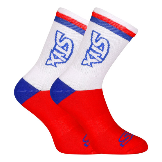 3PACK meias Styx high red tricolour (3HV10444)